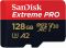 Карта пам'яті SanDisk 128 GB microSDXC UHS-I U3 Extreme Pro + SD Adapter (SDSQXCD-128G-GN6MA)