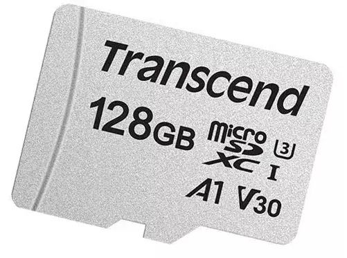 Карта пам'яті Transcend 128 GB microSDXC UHS-I U3 300S + SD Adapter (TS128GUSD300S-A)