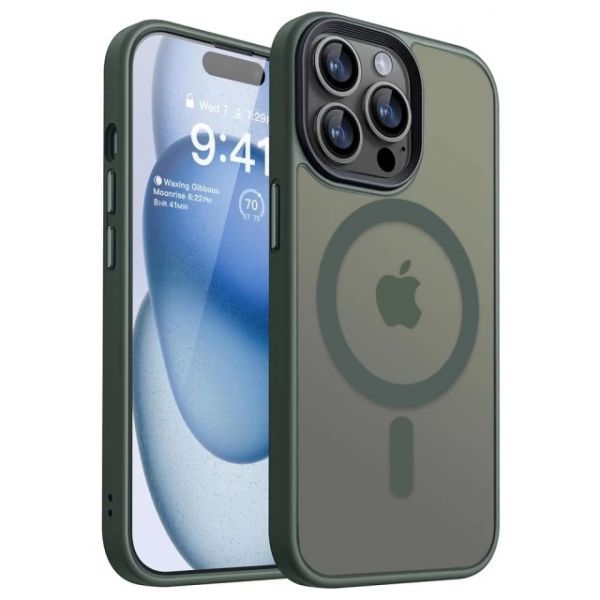 Чохол WAVE Matte Insane Case with Magnetic Ring iPhone 15 Pro (green)