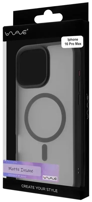 Чохол WAVE Matte Insane Case with Magnetic Ring iPhone 16 Pro Max (gray)