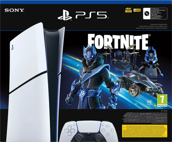 Ігрова консоль Sony PlayStation 5 Slim Digital Edition 1TB Fortnite Cobalt Star Bundle (1000045170)