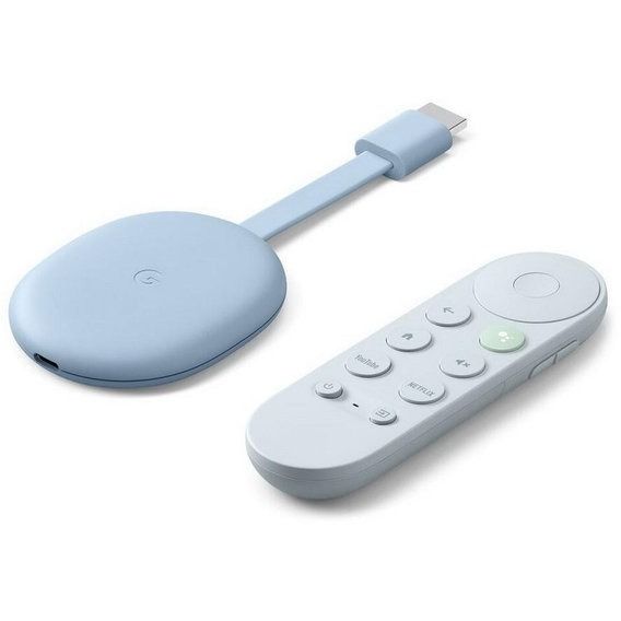 Медіаплеєр Google Chromecast 4K with Google TV Sky (GA01923)