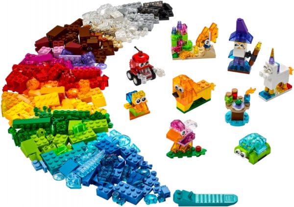 Блоковий конструктор LEGO Прозорі кубики (11013)