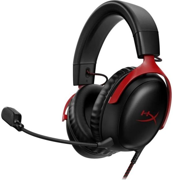 Комп'ютерна гарнітура HyperX Cloud III Black/Red (727A9AA)