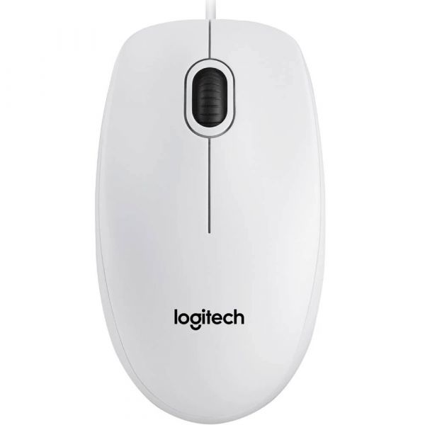 Миша Logitech B100 White (910-003360)