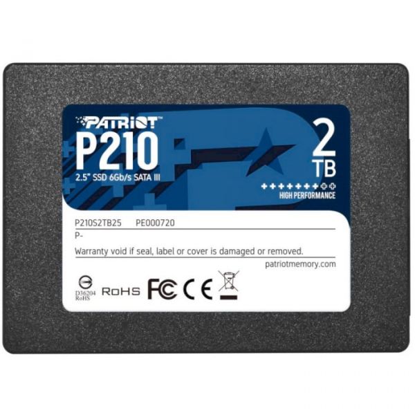 SSD накопитель PATRIOT P210 2 TB (P210S2TB25)