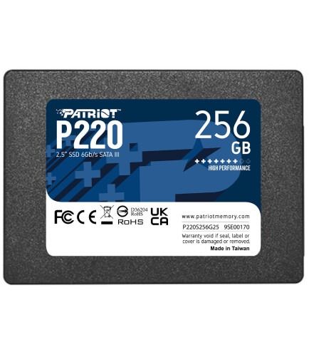 SSD накопитель PATRIOT P220 256 GB (P220S256G25)