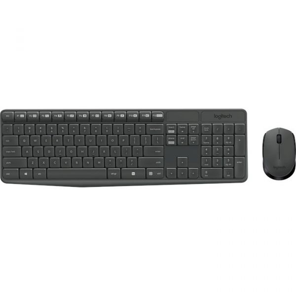 Комплект бездротовий Logitech MK235 Grey USB (920-007931)