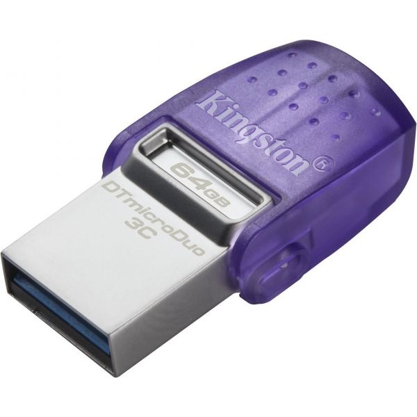 USB Type-C флеш накопичувач 64GB Kingston DataTraveler microDuo 3C (DTDUO3CG3/64GB)