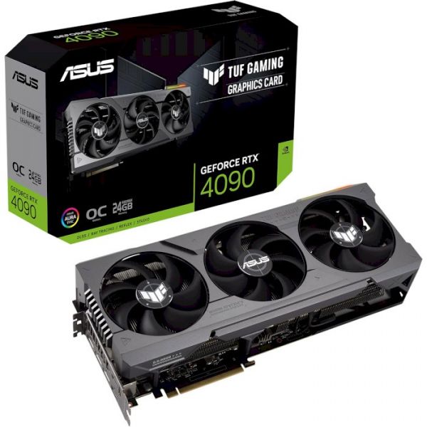 Видеокарта Asus GeForce RTX 4090 24GB GDDR6X TUF Gaming OC (TUF-RTX4090-O24G-GAMING)