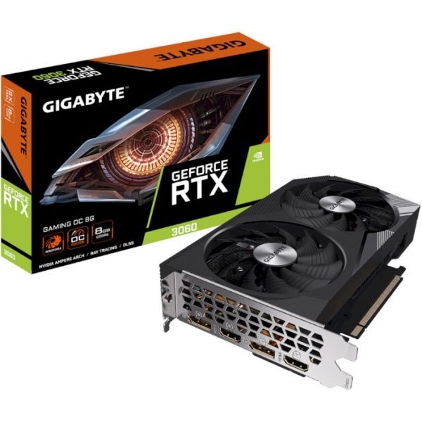 Відеокарта GIGABYTE GeForce RTX 3060 GAMING OC 8G (GV-N3060GAMING OC-8GD)