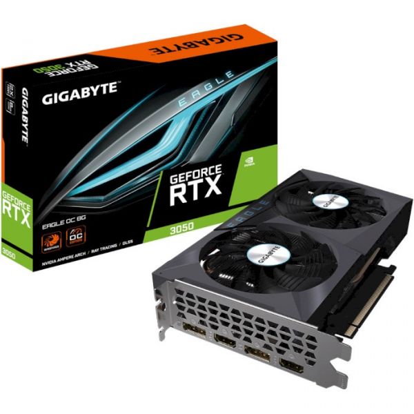 Відеокарта GIGABYTE GeForce RTX 3050 EAGLE OC 8G (GV-N3050EAGLE OC-8GD)