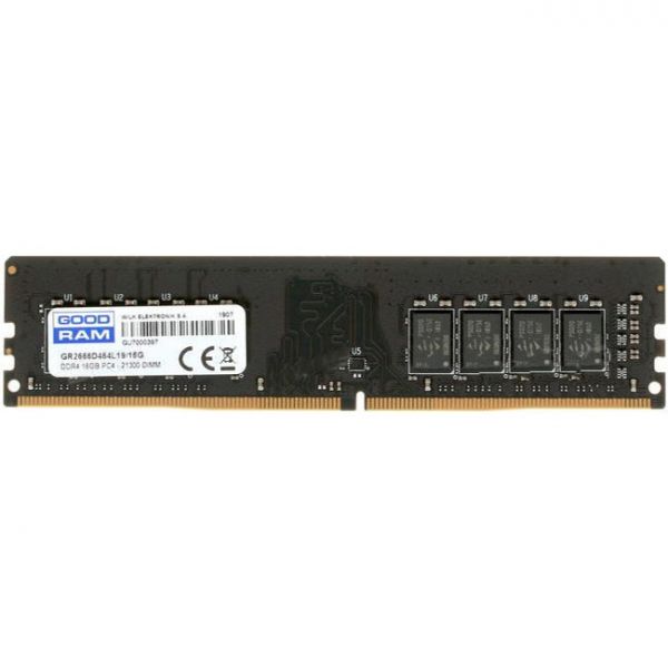 Модуль памяти DDR4 16GB/2666 GOODRAM (GR2666D464L19/16G)