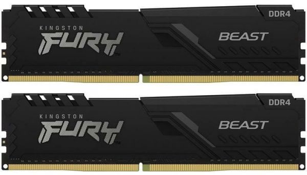 Модуль памяти DDR4 2x16GB/3200 Kingston Fury Beast Black (KF432C16BB1K2/32)