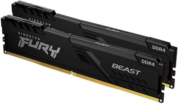 Модуль пам`яті DDR4 2x8GB/3200 Kingston Fury Beast Black (KF432C16BBK2/16)