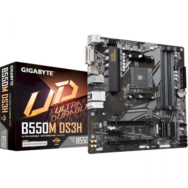 Материнська плата Gigabyte B550M DS3H