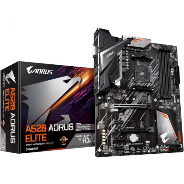 Материнська плата Gigabyte A520 Aorus Elite