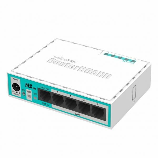 Маршрутизатор Mikrotik RouterBOARD RB750r2 hEX lite