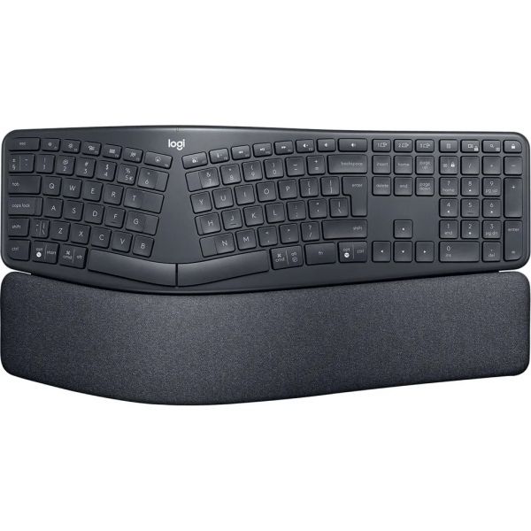 Клавіатура Logitech ERGO K860 Bluetooth/Wireless UA Black (920-010108, 920-010352)