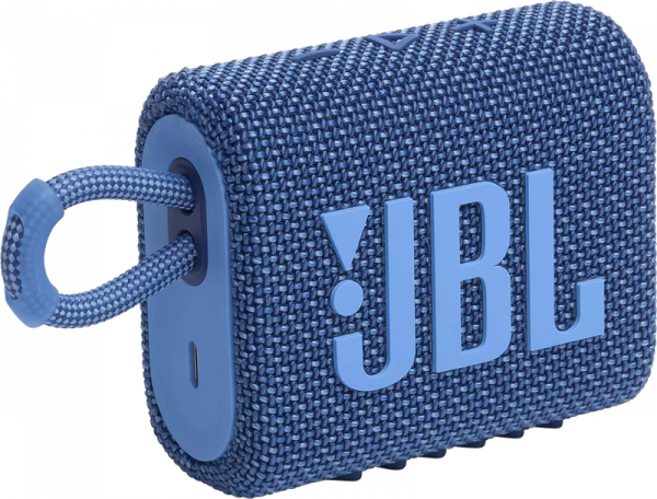 Портативна акустика JBL Go 3 Eco Blue (JBLGO3ECOBLU)