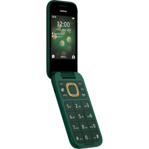 Мобільний телефон Nokia 2660 Flip Green (1GF011PPJ1A05)