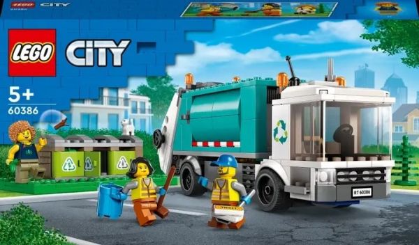 Блоковий конструктор LEGO City Сміттєпереробна вантажівка (60386)