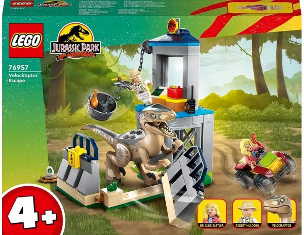 Блоковий конструктор LEGO Jurassic World Втеча велоцираптора (76957)