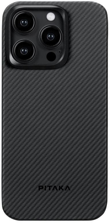 Чохол Pitaka MagEZ Case 4 Twill 600D Black/Grey for iPhone 15 Pro (KI1501PA)