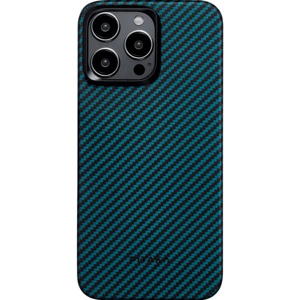 Чохол Pitaka MagEZ Case 4 Twill 1500D Black/Blue for iPhone 15 Pro Max (KI1508PM)