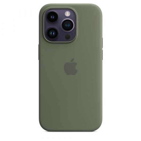 Чохол Apple Silicone Case with MagSafe iPhone 14 Pro (1:1 original) Olive