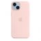 Чохол Apple Silicone Case with MagSafe iPhone 14 (1:1 original) Chalk Pink