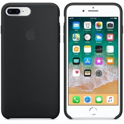 Чехол Apple Silicone Case Black for iPhone 8 Plus