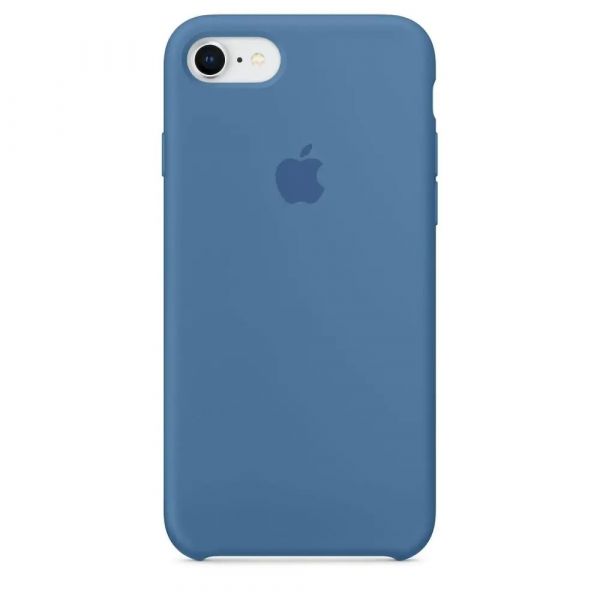 Чехол Apple Silicone Case Blue for IPhone 8