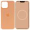 Чехол  Apple Silicone Case with Animation & MagSafe iPhone 15 Pro Max (1:1 original), Orange Sorbet