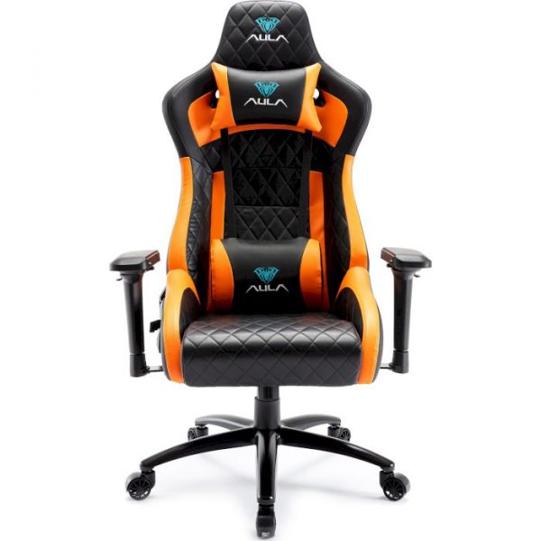 Крісло для геймерів Aula F1031 Gaming Chair Black/Orange (6948391286211)