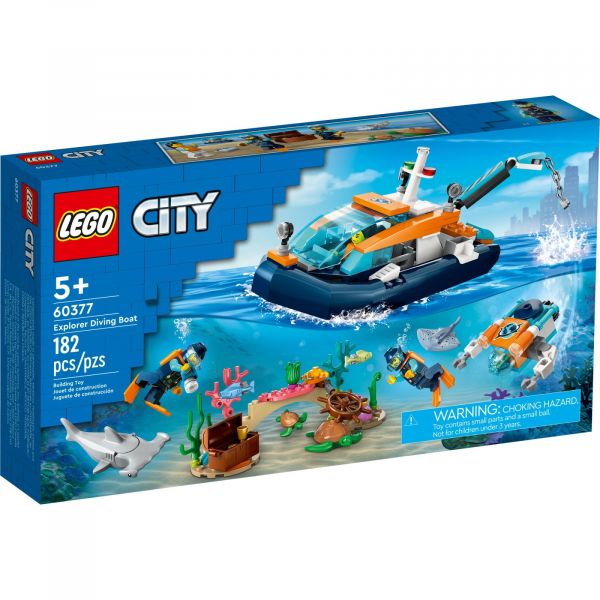 Блоковий конструктор LEGO City Дослідницький підводний човен (60377)