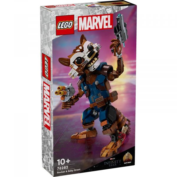 Блоковий конструктор LEGO Marvel Avengers Ракета й малюк Ґрут (76282)