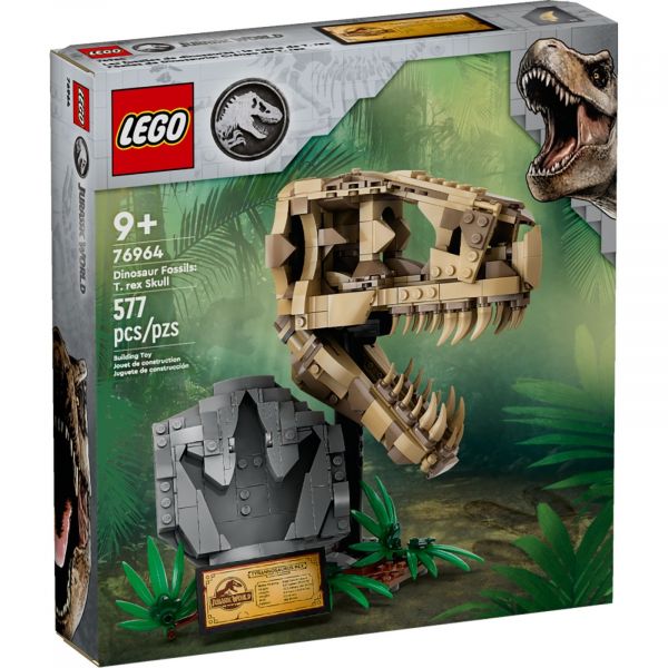 Блоковий конструктор LEGO Jurassic World Скам’янілості динозаврів: череп тиранозавра (76964)