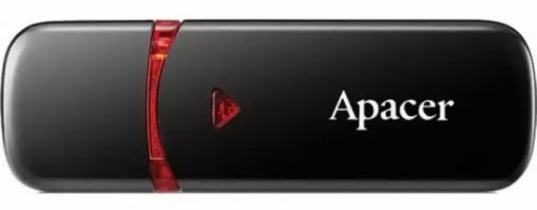 USB флеш накопичувач Apacer 64 GB AH333 Black USB 2.0 (AP64GAH333B-1)