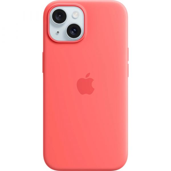 Чохол Apple Silicone Case with Animation & MagSafe iPhone 15 (1:1 original), Guava