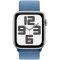 Apple Watch SE 2 GPS 44mm Silver Aluminium Case with Winter Blue Sport Loop (MREF3)