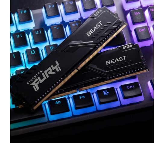 Модуль памяти DDR4 2x16GB/3600 Kingston Fury Beast RGB Black (KF436C18BBAK2/32)