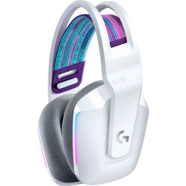 Комп'ютерна гарнітура Logitech G733 Lightspeed Wireless RGB White (981-000883)