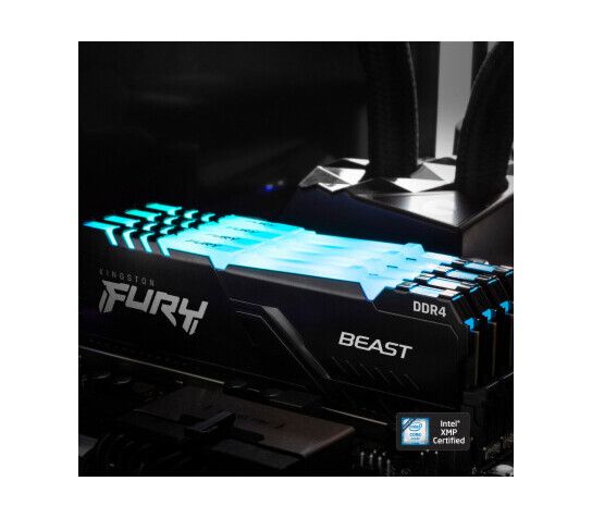 Модуль памяти DDR4 2x16GB/3600 Kingston Fury Beast RGB Black (KF436C18BBAK2/32)