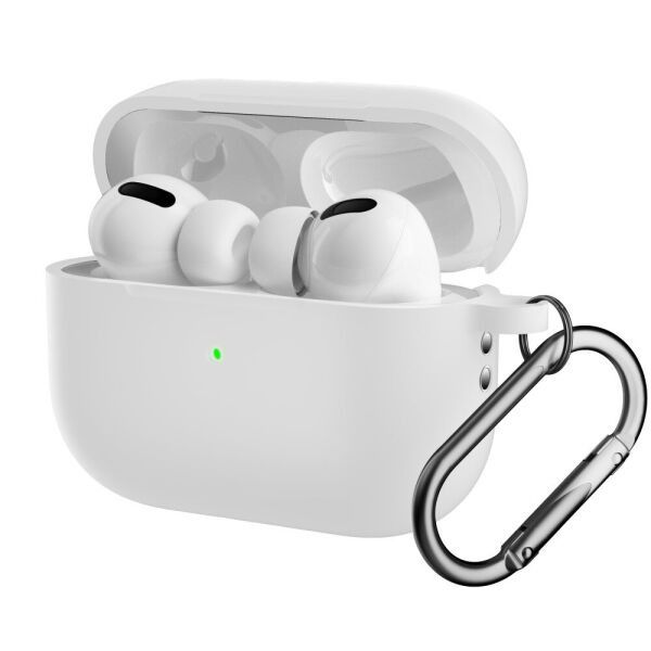 Чехол AirPods Pro 2 Case (с карабином) White