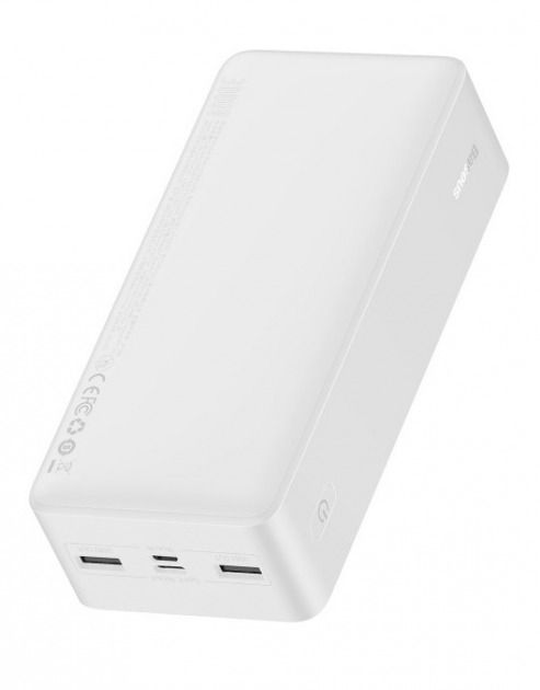 Зовнішній акумулятор Baseus Bipow Power bank 30000mAh White 15W (9PPDML-K02)