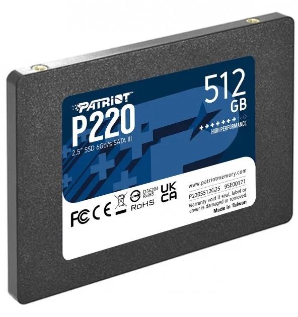 SSD накопитель PATRIOT P220 512 GB (P220S512G25)