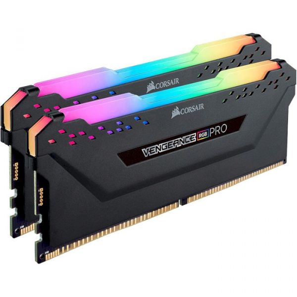 Модуль памяти DDR4 2x16GB/3600 Corsair Vengeance RGB Pro SL Black (CMH32GX4M2D3600C18)