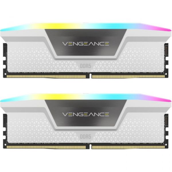 Модуль памяти DDR5 2x16GB/6000 Corsair Vengeance RGB White (CMH32GX5M2B6000C40W)