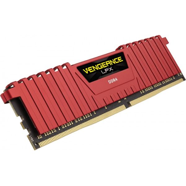 Модуль пам`ятi DDR4 2x8GB/3200 Corsair Vengeance LPX Red (CMK16GX4M2B3200C16R)